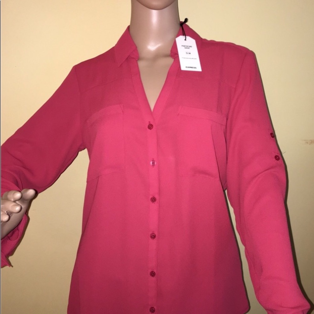 LONG SLEEVE BLOUSE NWT SIZE MEDIUM SLIM